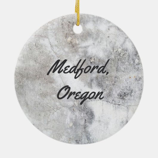 Medford Oregon Temple Ornament (Achterkant)