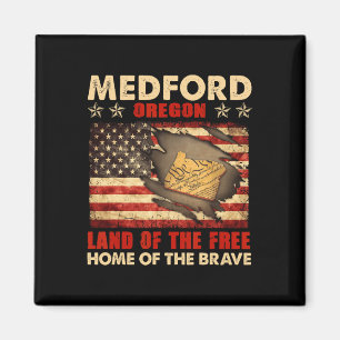 Medford Oregon Usa Vlag 4 Juli Magneet