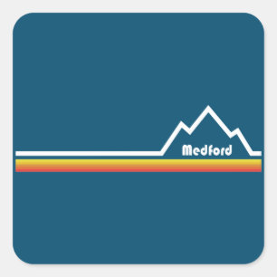 Medford Oregon Vierkante Sticker