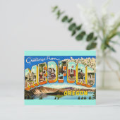 Medford Oregon Vintage Groet Briefkaart (Staand voorkant)