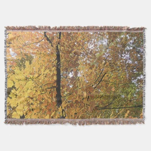 Medi oktober bomen 2 Gooi Deken (Voorkant)