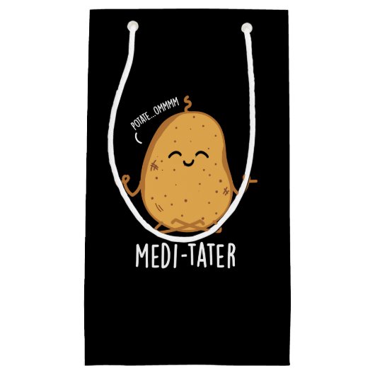 Medi-tater Grappige Mediterende Aardappel Pun Donk Klein Cadeauzakje (Voorkant)