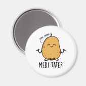 Medi-tater Grappige Mediterende Aardappel Pun Magneet (Voorkant / Achterkant)