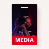Media All Access Pass Foto-ID Badge (Voorkant)