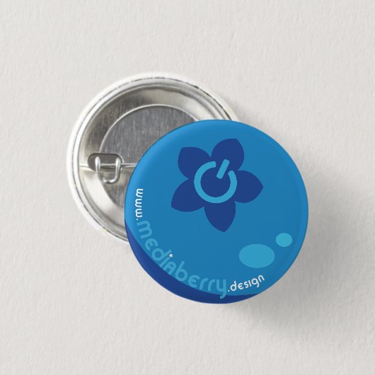 Media Berry Design Button (Voorkant /achterkant)