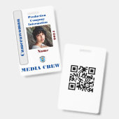 Media Crew Badge (Voor- en achterkant)