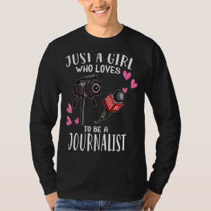 Media drukken alleen een meisje dat graag een jour t-shirt