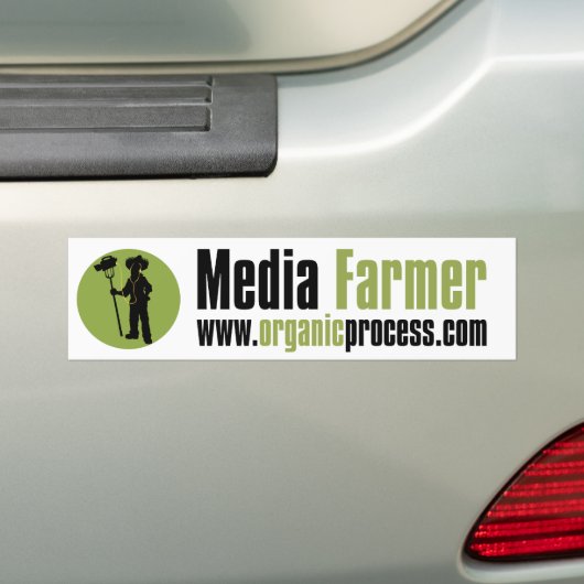 Media Farmer-Bumpersticker Bumpersticker (Op auto)