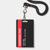 Media ID Badge with Photo Background (Back with Lanyard)