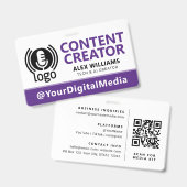 Media ID Pas Logotag Paars Beveiliging Badge (Voor- en achterkant)