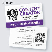 Media ID Pas Logotag Paars Beveiliging Badge