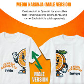 Media Naranja Aangepast Spaans (Mannelijke versie) T-shirt