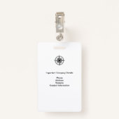 MEDIA PASS - Foto I.D. Rood/Blauw Badge (Achterkant met clip)