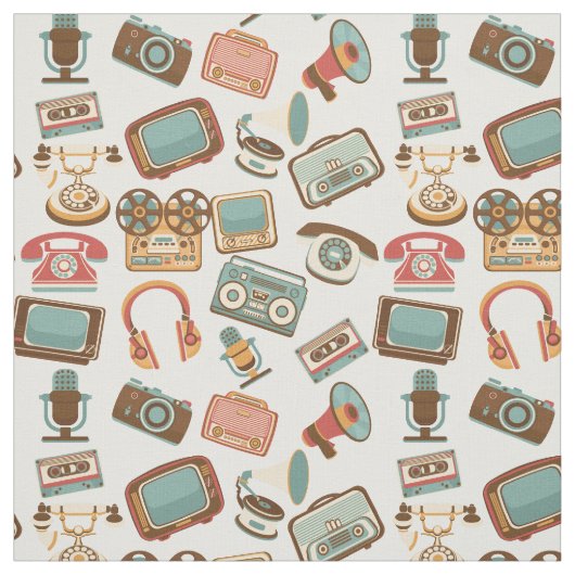 Media Patroonstructuur Retro Stof (Swatch)
