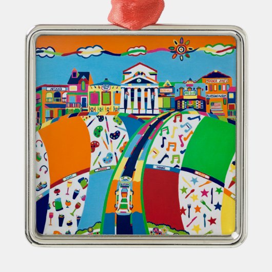 Media, Pennsylvania kerstversiering Metalen Ornament (Voorkant)