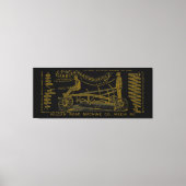 MEDIA PENNSYLVANIA OPERATING ENGINEER 1889 MACHINE CANVAS AFDRUK (Voorkant)