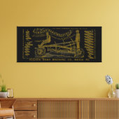 MEDIA PENNSYLVANIA OPERATING ENGINEER 1889 MACHINE CANVAS AFDRUK (Insitu (Woonkamer))