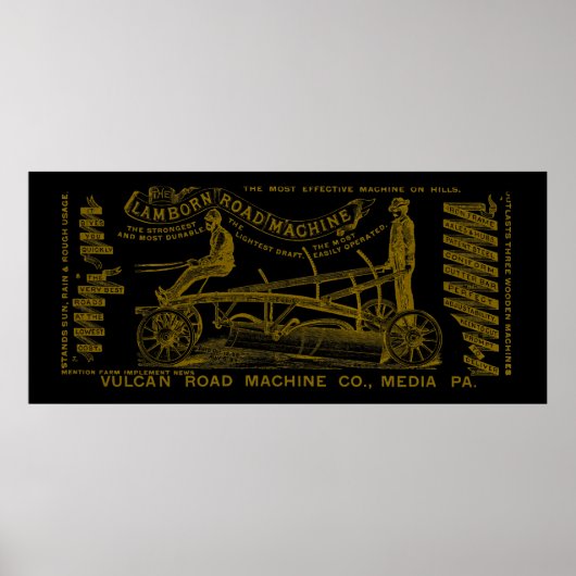 MEDIA PENNSYLVANIA OPERATING ENGINEER 1889 MACHINE POSTER (Voorkant)