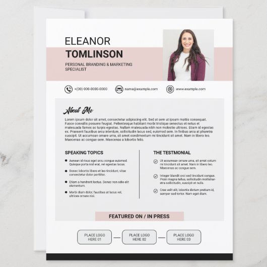 Media Press Kit Template (Voorkant)