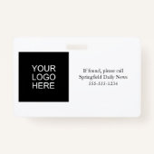 Media Press Medewerker Foto-ID met naam Badge (Achterkant)