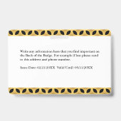 Media Press pass Logo ID Card Personaliseren Badge (Achterkant)