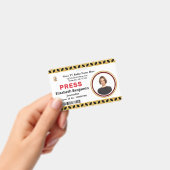 Media Press pass Logo ID Card Personaliseren Badge (Handheld)