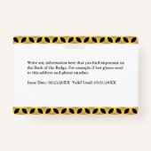 Media Press pass Logo ID Card Personaliseren Badge (Achterkant)