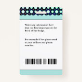 Media Press Photo Reporter ID identificatie Badge (Achterkant)