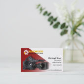 "Media Production" Consultant, filmeditor, video Visitekaartje (Staand voorkant)