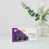 "Media Production" Consultant, filmeditor, video Visitekaartje (Staand voorkant)