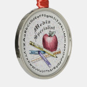 Media Specialist Premium Round Ornament (Rechts)