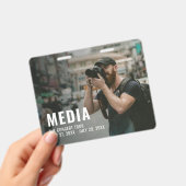 Mediabackground foto backstagepas ID Badge (Handheld)