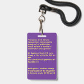 Mediabadge Badge (Achterkant met lanyard)