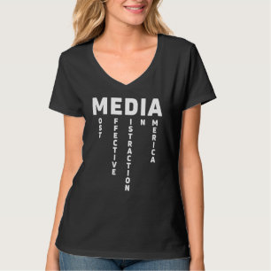 Mediacroniem met de meest effectieve afwijking in  t-shirt