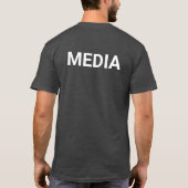 Mediagroep Grijs Move Logo T-shirt (Achterkant)