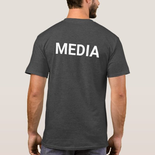 Mediagroep Grijs Move Logo T-shirt (Achterkant)