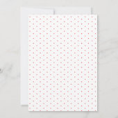 Mediane Blonde Doctor Red Typografie Polka Dot Bedankkaart (Achterkant)