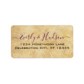 Mediane renaissance Paars of Aangepaste kleur Etiket (Voorkant)