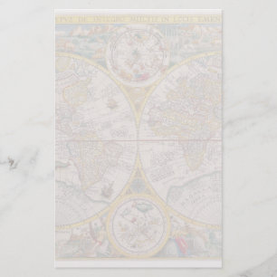 Mediane Wereldkaart vanaf 1525 Briefpapier