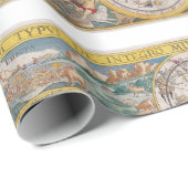 Mediane Wereldkaart vanaf 1525 Cadeaupapier (Rol Hoek)