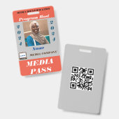 Mediapas Badge (Voor- en achterkant)