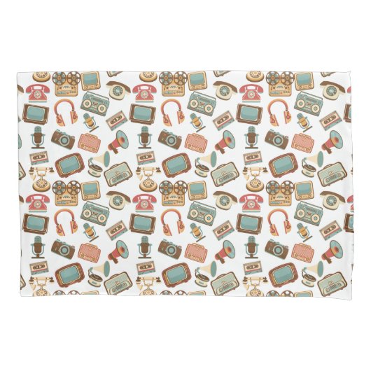 Mediapatroonpatroonkussen voor retro kussensloop (Voorkant)