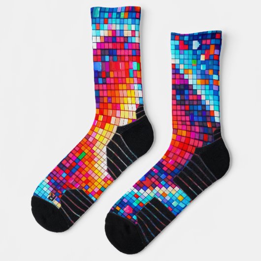 medias pixeleado colorido  sokken (Links)