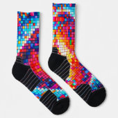 medias pixeleado colorido  sokken (Rechts)