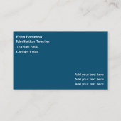 Mediation Healing leraar en klas Visitekaartje (Achterkant)