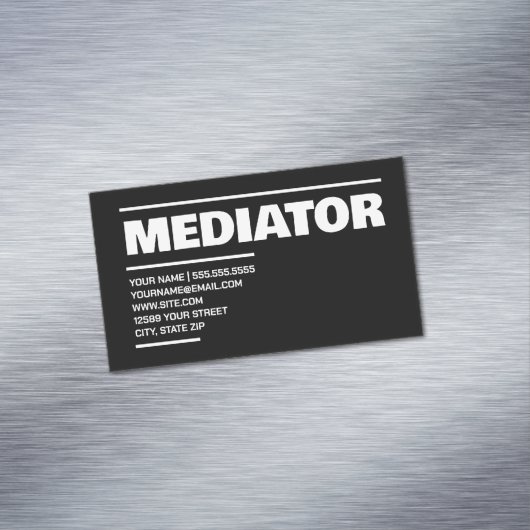 Mediator Magnetisch Visitekaartje (Voorbeeld)