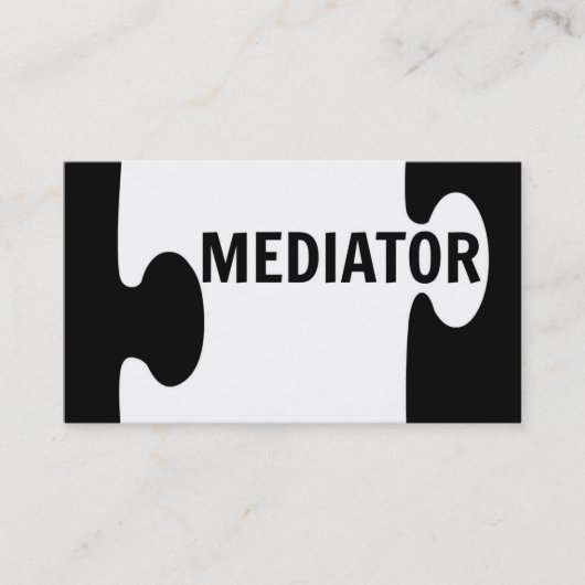 Mediator Puzzel Stuk Visitekaartje (Voorkant)