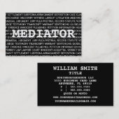 Mediator Words Visitekaartje (Voorkant / Achterkant)
