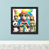 Mediatype: Premium omwikkelde canvas Afdruk (Insitu (Houten vloer))