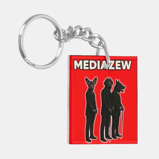 Mediazew Acryl Sleutelhanger (Voorkant Links)